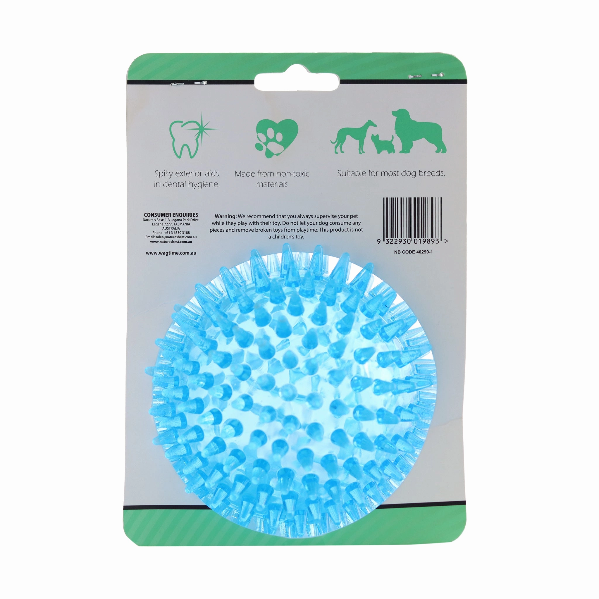 WagTime - Spike & Squeak Chew Toy (11cm)
