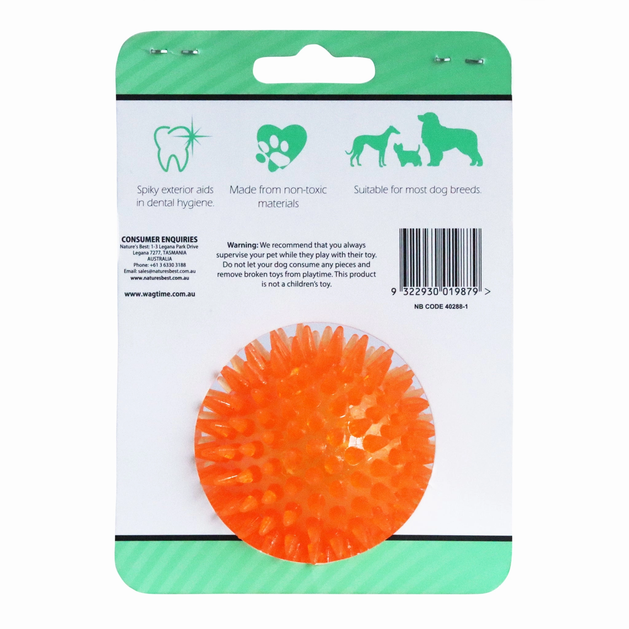 WagTime - Spike & Squeak Chew Toy (6.5cm)