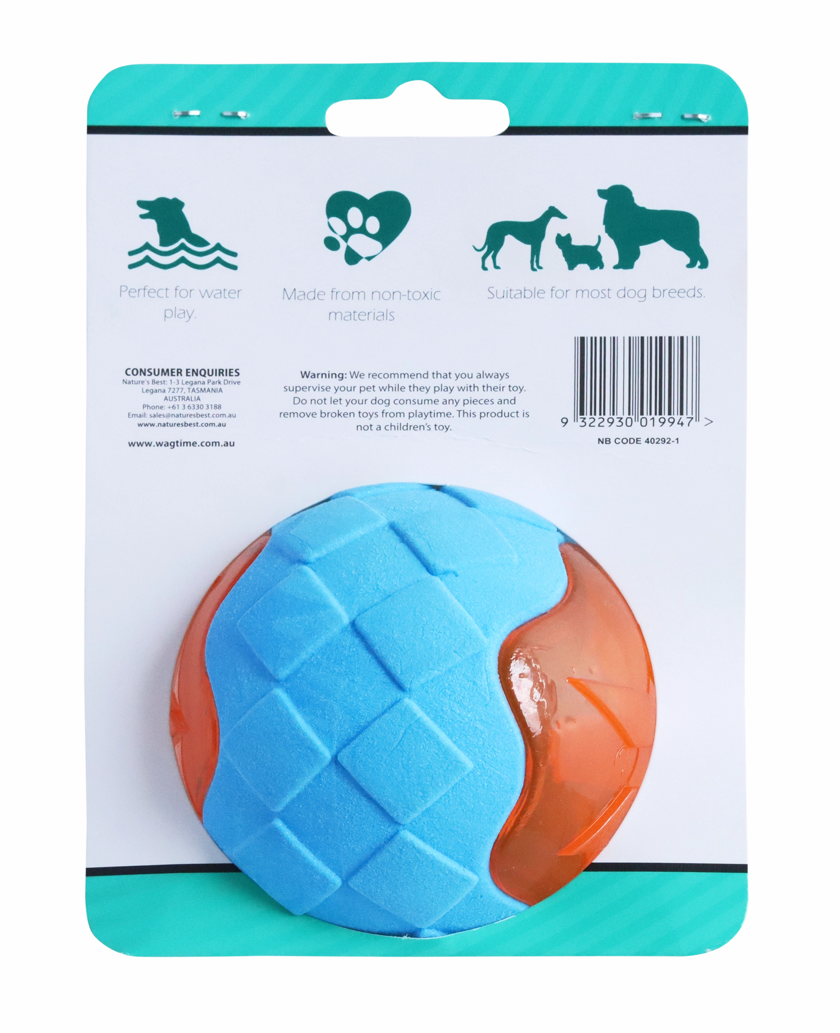 WagTime - Water Ball Chew Toy