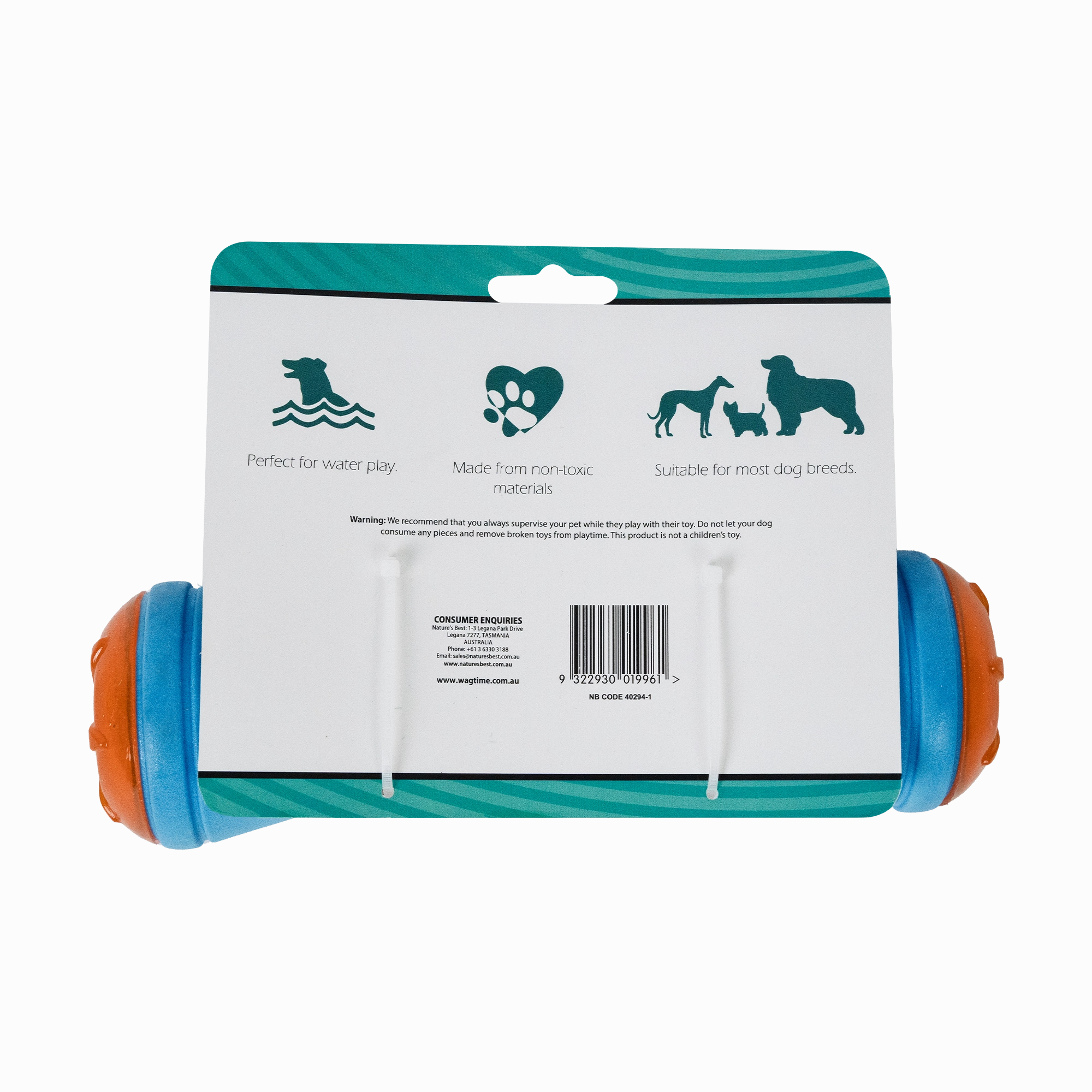 WagTime - Water Bone Chew Toy
