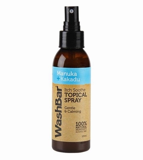 WashBar Natural Itch Soothe Topical Spray for Dogs & Cats (With Manuka & Kakadu Oil) dog shampoo,bathing supplies