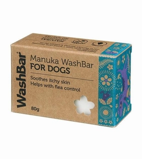 WashBar Natural Manuka Soap for Dogs & Cats (Itch Relief, Flea & Tick Prevention) interactive dog toy,tech pet toy