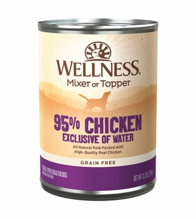 Wellness 95% Grain Free Chicken Mixer & Topper Wet Dog Food dog multipurpose item,all-in-one pet tool