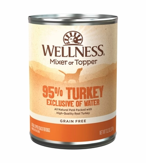 Wellness 95% Grain Free Turkey Mixer & Topper Wet Dog Food dog multipurpose item,all-in-one pet tool