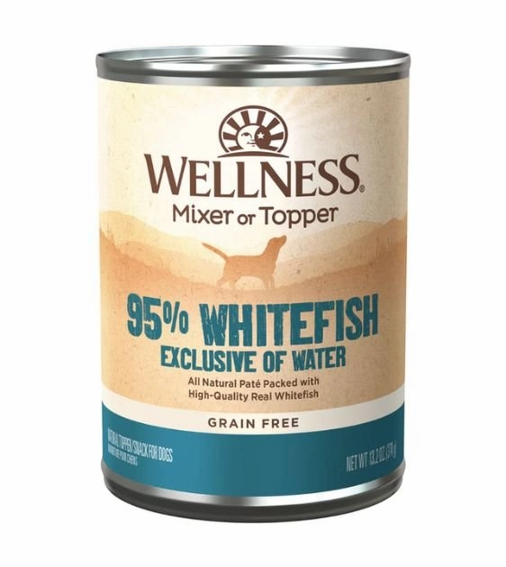 Wellness 95% Grain Free Whitefish Mixer & Topper Wet Dog Food dog multipurpose item,all-in-one pet tool