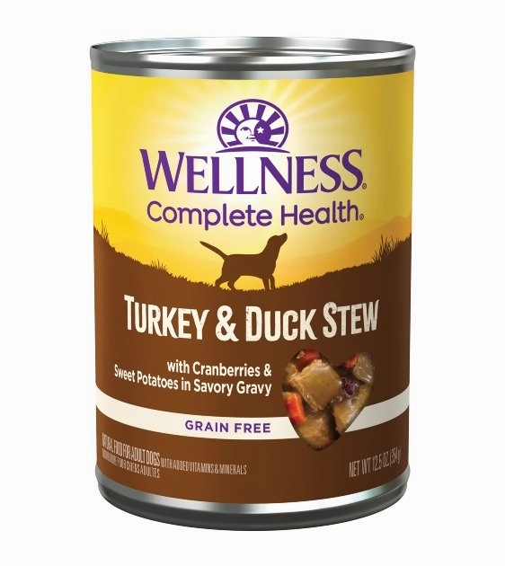 Wellness Complete Health Grain-Free Turkey & Duck Stew with Cranberries & Sweet Potatoes in Savory Gravy Wet Dog Food dog gifts,pet keepsakes