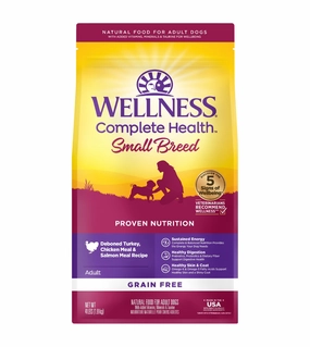 Wellness Complete Health Small Breed Grain Free Dry Dog Food (Deboned Turkey, Chicken Meal & Salmon Meal Recipe) small breed food,tiny dog food