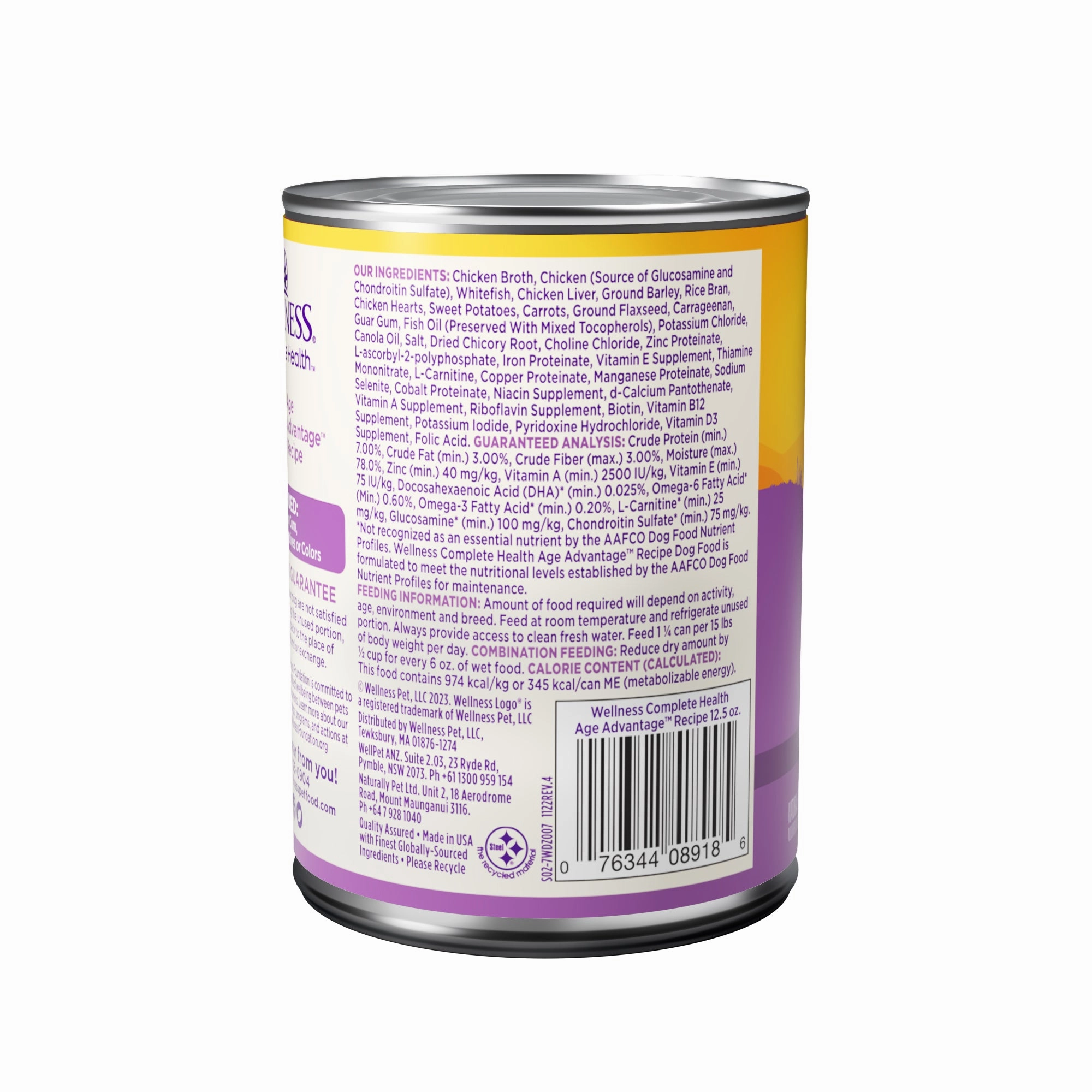 Wellness Complete Health Wholesome Grain Age Advantage Recipe Adult 7  Wet Dog Food