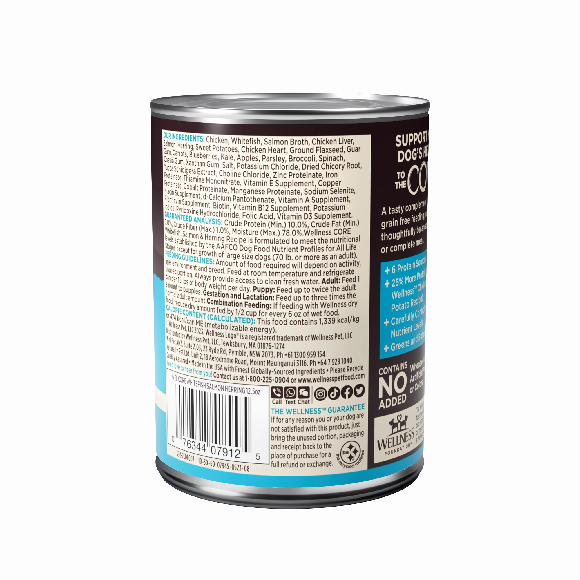 Wellness CORE Grain Free Wet Dog Food (Whitefish, Salmon & Herring Recipe)