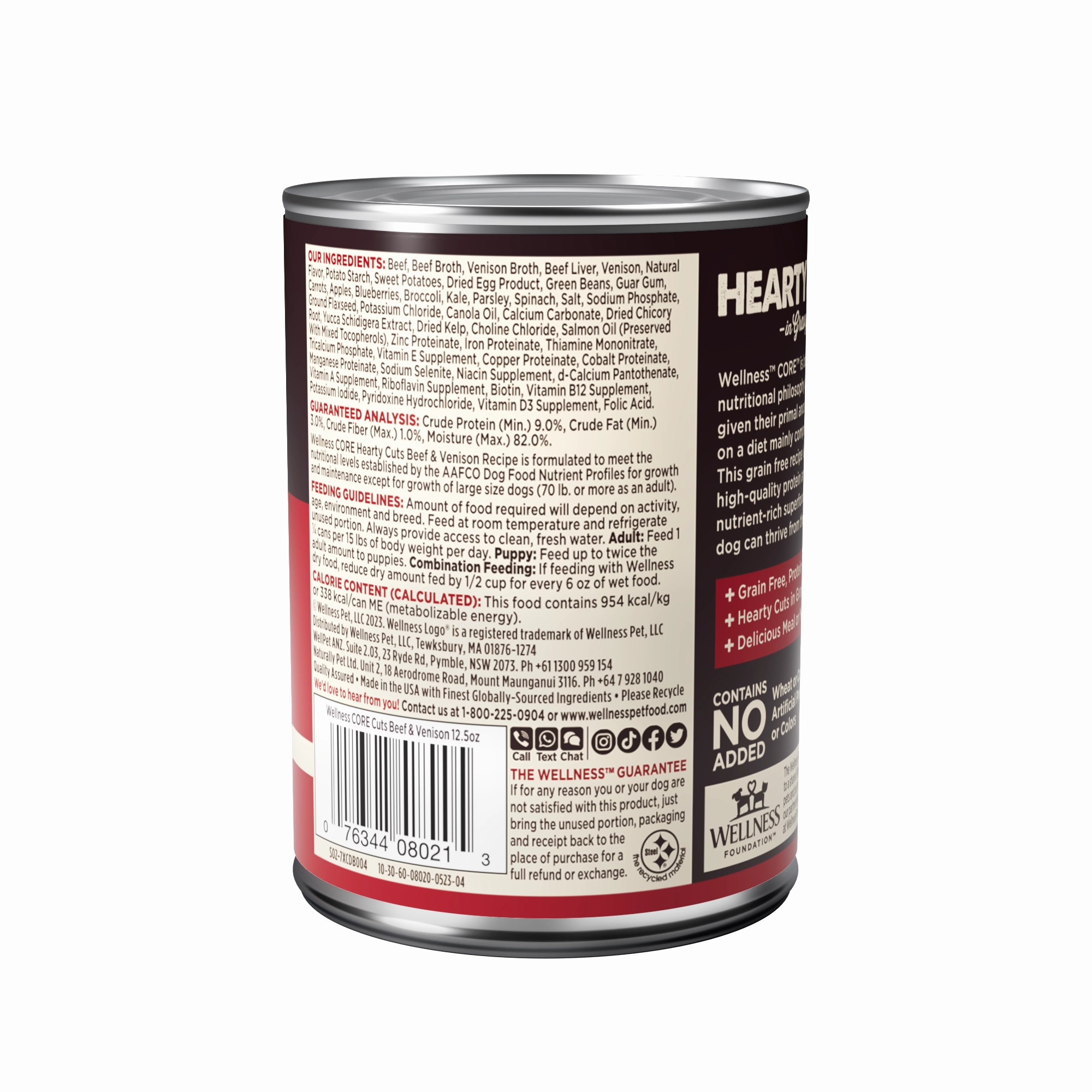 Wellness CORE Hearty Cuts in Gravy Grain Free Wet Dog Food (Beef & Venison Recipe)