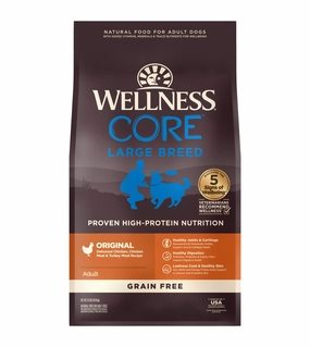 Wellness CORE Large Breed Grain Free Original Dry Dog Food (Deboned Chicken, Chicken Meal & Turkey Meal Recipe) large breed food,big dog food