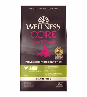 Wellness CORE Small Breed Grain Free Healthy Weight Dry Dog Food (Deboned Turkey, Turkey Meal & Chicken Meal Recipe) small breed food,tiny dog food