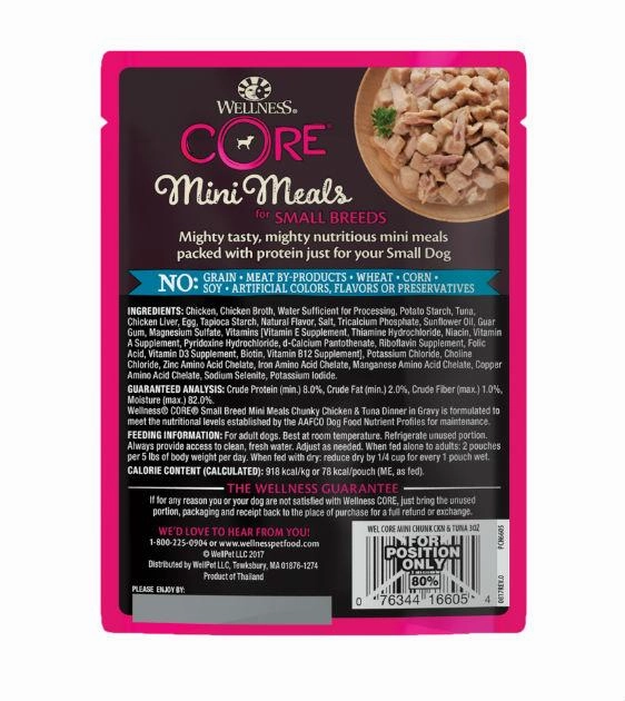 Wellness Core Small Breed Mini Meals Chunky Chicken & Tuna Dog Food Mixer