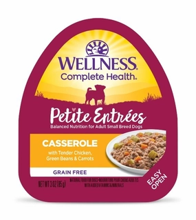 Wellness Petite Entrees Casserole (Tender Chicken, Green Beans & Carrots) Wet Dog Food small breed food,tiny dog food
