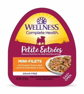 Wellness Petite Entrees Mini-Filets (Roasted Chicken, Beef, Carrots & Green Beans) Wet Dog Food dog gifts,pet keepsakes