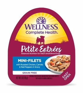 Wellness Petite Entrees Mini-Filets (Roasted Chicken, Carrots & Red Peppers) Wet Dog Food small breed food,tiny dog food
