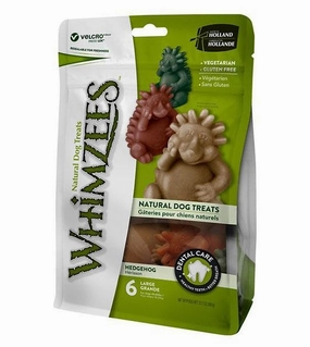 Whimzees Natural Hedgehog Dental Dog Chews dog chews,dog bones