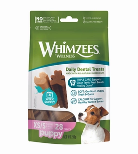 Whimzees Natural Puppy Dental Dog Chews pet coat care,skin health