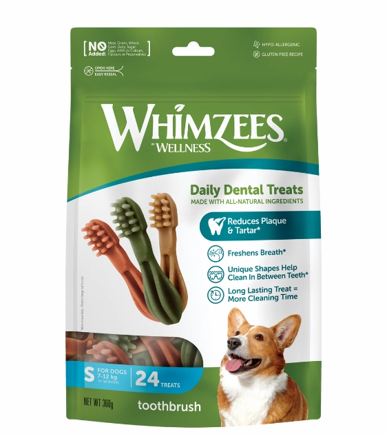 Whimzees Natural Toothbrush Dental Dog Chews