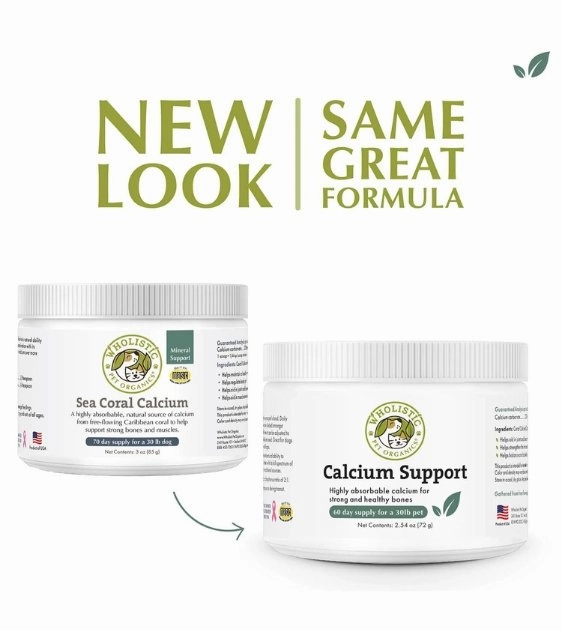 Wholistic Pet Organics Calcium Support Pet Supplement