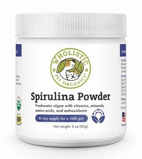 Wholistic Pet Organics Spirulina Powder (Immune System & Health Support) Dog Supplements pet housekeeping,dog mess kit