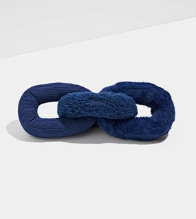 Wild One Chew Chain Crinkle Squeaky Dog Toy (Navy) pet souvenir,gift item