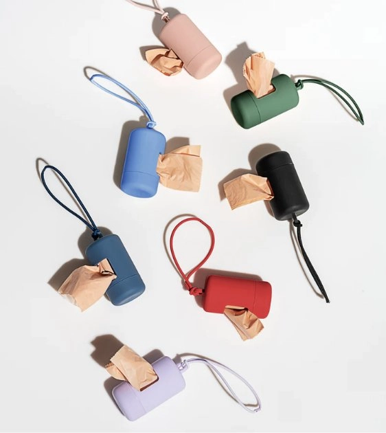 Wild One Poop Bag Carrier and Roll (Blush)