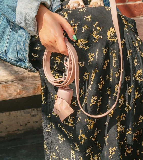 Wild One Poop Bag Carrier and Roll (Blush)