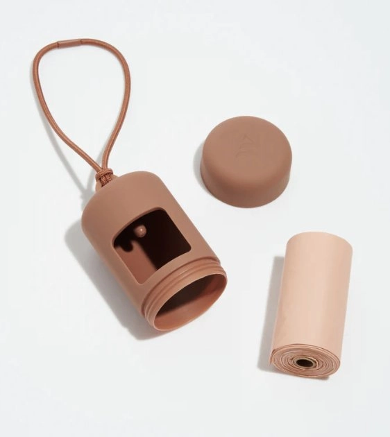 Wild One Poop Bag Carrier and Roll (Cocoa)