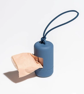 Wild One Poop Bag Carrier and Roll (Navy) odor remover,dog cleaning