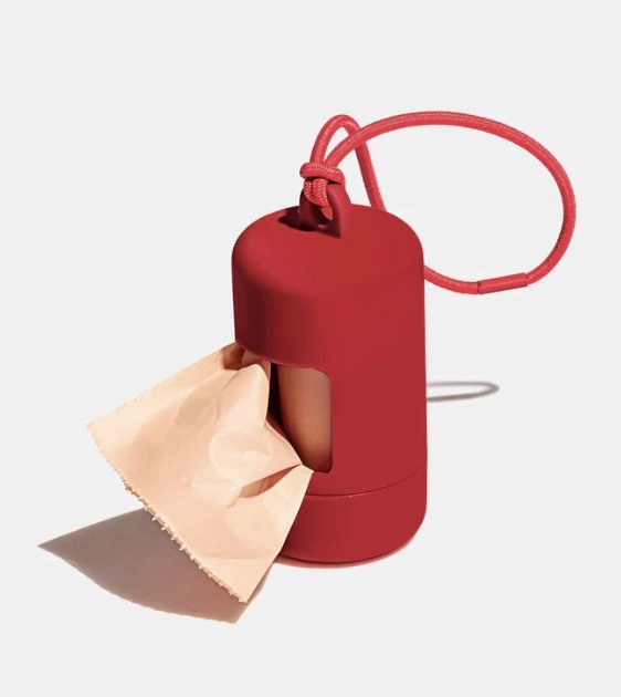 Wild One Poop Bag Carrier and Roll (Strawberry) odor remover,dog cleaning