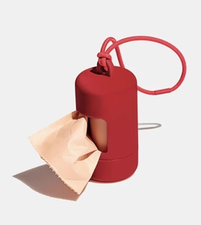 Wild One Poop Bag Carrier and Roll (Strawberry) odor remover,dog cleaning