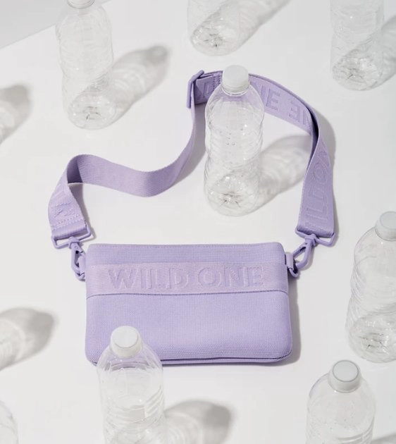 Wild One Recycled Knit Walking Treat Pouch (Lilac)