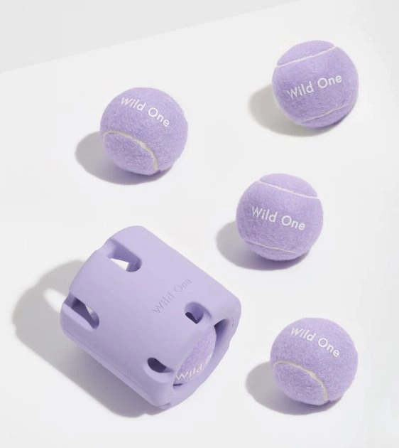 Wild One Tennis Tumble Dog Chew Toy (Lilac)