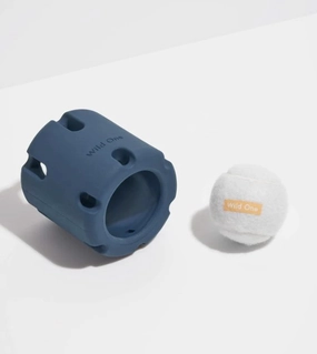 Wild One Tennis Tumble Dog Chew Toy (Navy) dog chews,dog bones