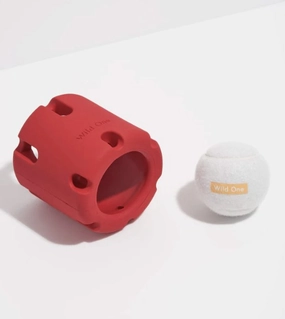 Wild One Tennis Tumble Dog Chew Toy (Strawberry) dog chews,dog bones