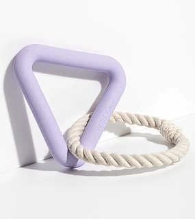 Wild One Triangle Tug Dog Chew Toy (Lilac) dog chews,dog bones