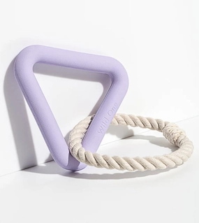 Wild One Triangle Tug Dog Chew Toy (Lilac) pet souvenir,gift item