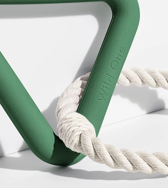 Wild One Triangle Tug Dog Chew Toy (Spruce)