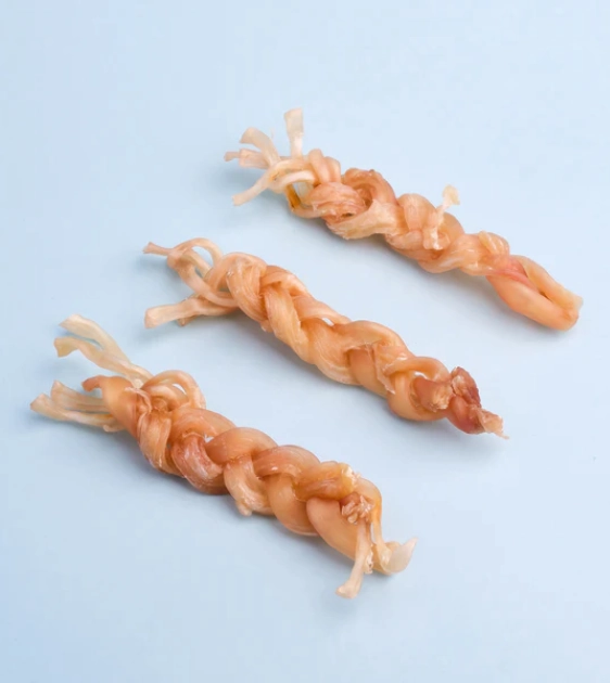WildChow Air Dried Dog Chews (Pork Tendon Braids) air-dried dog food,dehydrated dog food