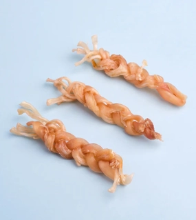 WildChow Air Dried Dog Chews (Pork Tendon Braids) air-dried dog food,dehydrated dog food