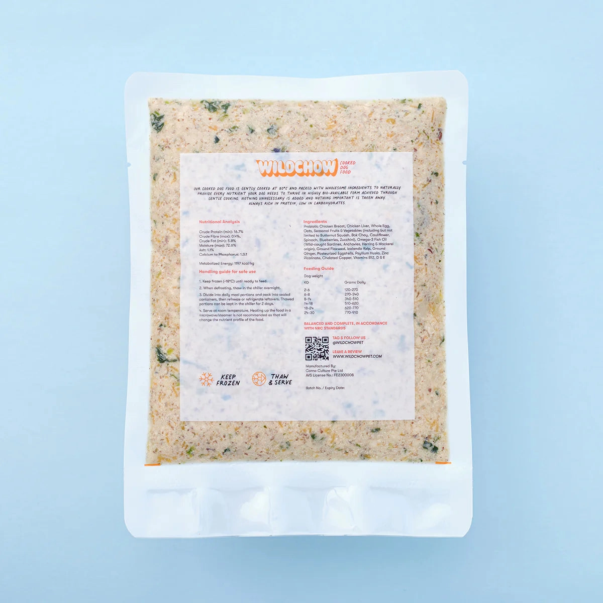 WildChow Cooked Dog Food (Chicken)