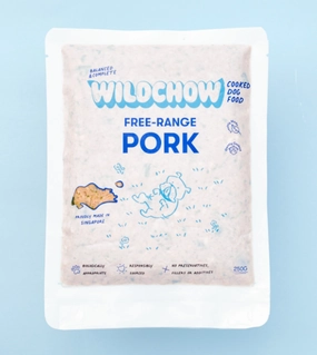 WildChow Cooked Dog Food (Pork) raw dog food,fresh pet meals