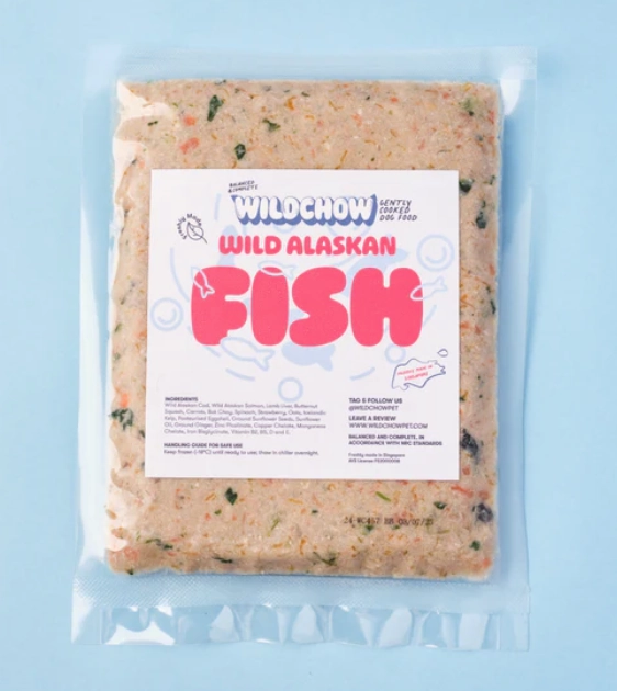 WildChow Cooked Dog Food (Wild Alaskan Fish) raw dog food,fresh pet meals