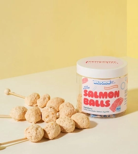 WildChow Freeze Dried Crunchy Salmon Balls Dog Treats freeze-dried dog food,lightweight pet food