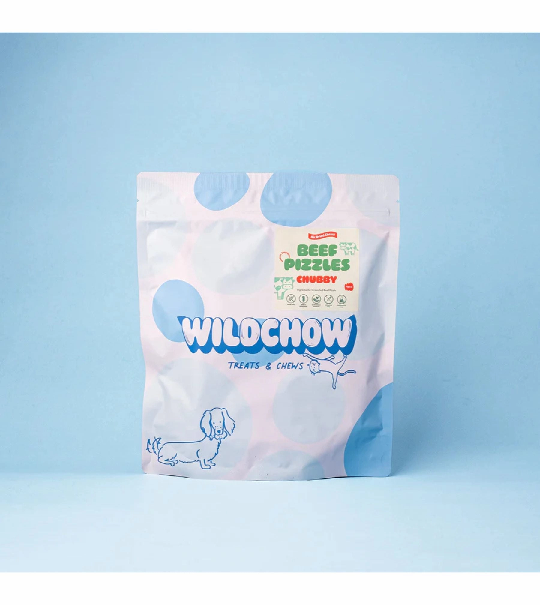 WildChow Freeze Dried Dog Chews (Beef Pizzle) dog chews,dog bones