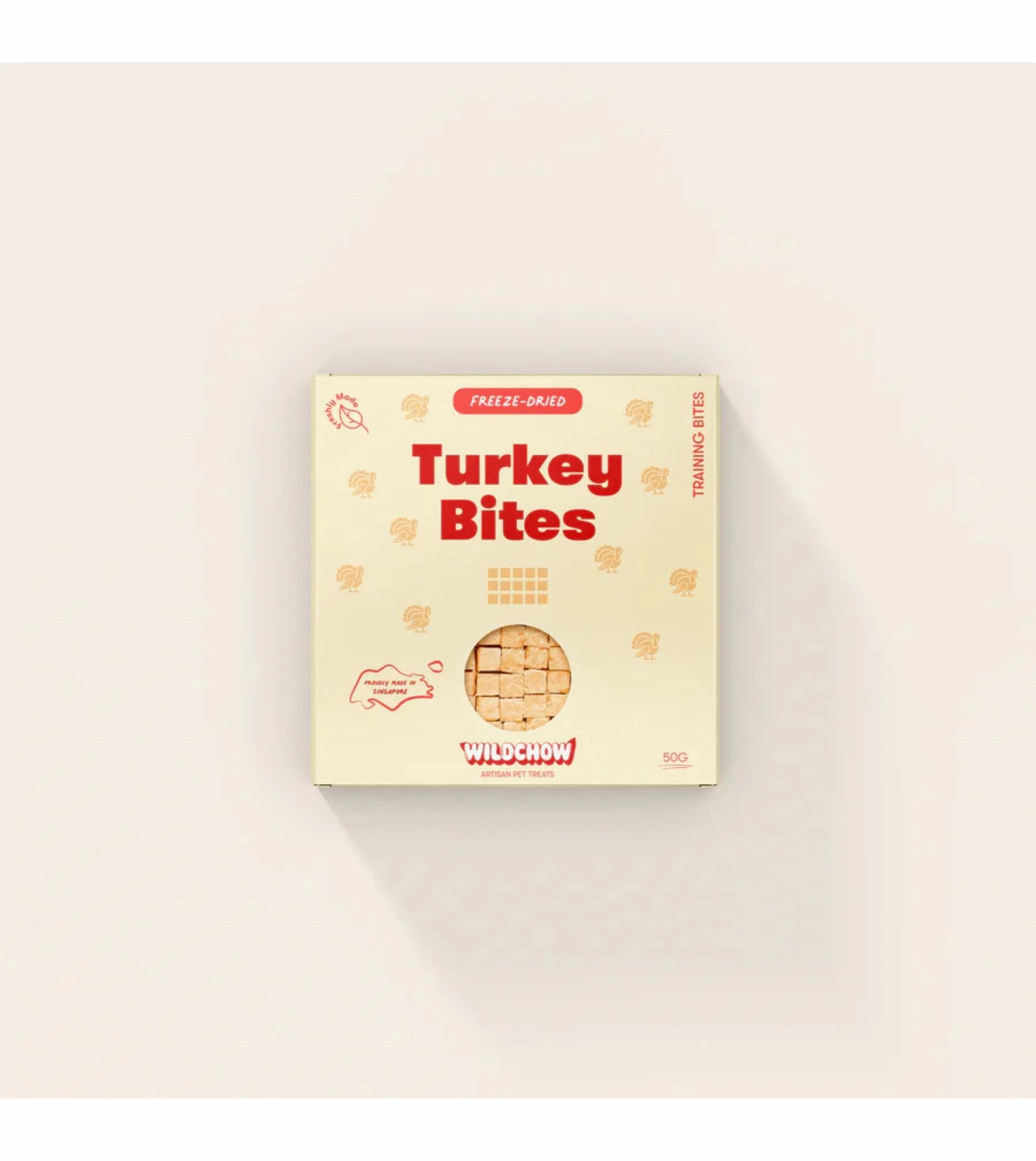 WildChow Freeze Dried Dog Treats (Turkey Training Bites) freeze-dried dog food,lightweight pet food