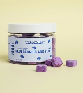 WildChow Freeze Dried Greek Yoghurt Dog Treats (Blueberries Are Blue) freeze-dried dog food,lightweight pet food