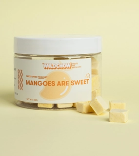 WildChow Freeze Dried Greek Yoghurt Dog Treats (Mangoes Are Sweet) freeze-dried dog food,lightweight pet food