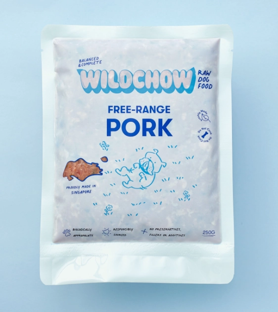 WildChow Raw Dog Food (Pork) raw dog food,fresh pet meals
